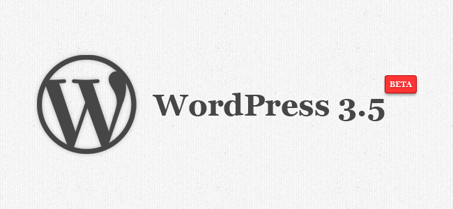 WordPress 3.5 beta released - WP Knight