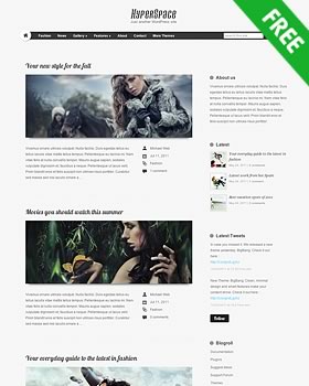 Free premium WordPress theme - Hyperspace
