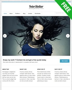 Free premium WordPress theme - Interstellar