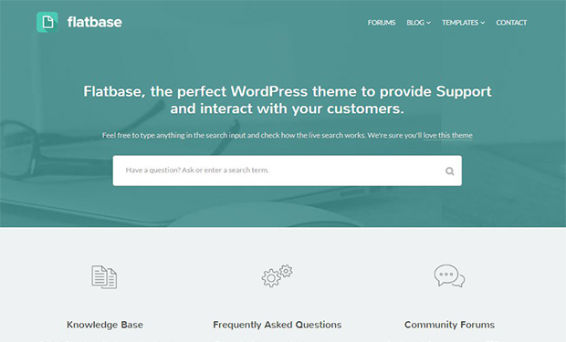 Fl;atbase WordPress Helpdesk Theme