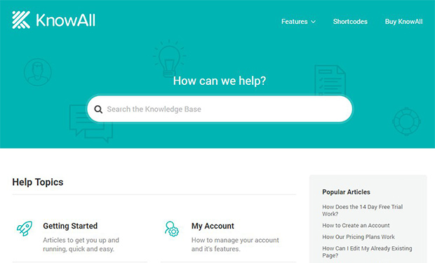KnowAll WordPress support theme