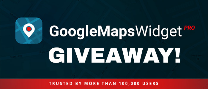 Giveaway: Google Maps Widget for WordPress