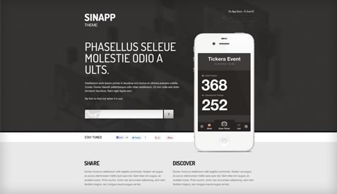 Free premium WordPress themes - Sinapp