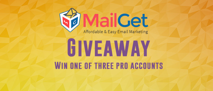 MailGet Giveaway: Win 3 PRO Email Marketing Accounts